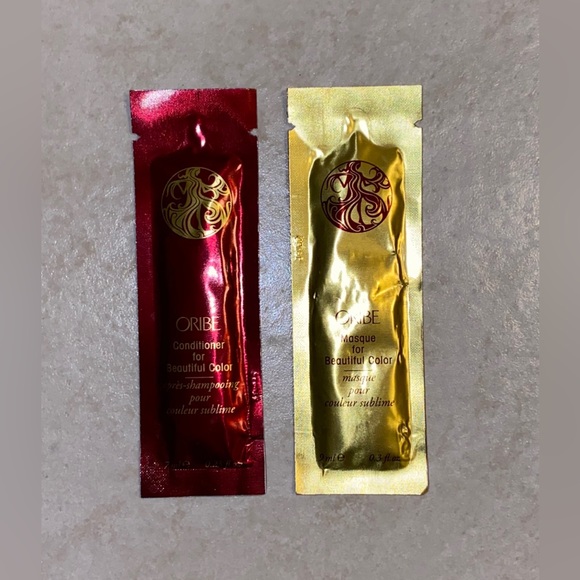 ✨Oribe Gold Lust Repair & Restore Shampoo & Conditioner Liter W/PUMPS & SAMPLES✨ - Picture 5 of 6